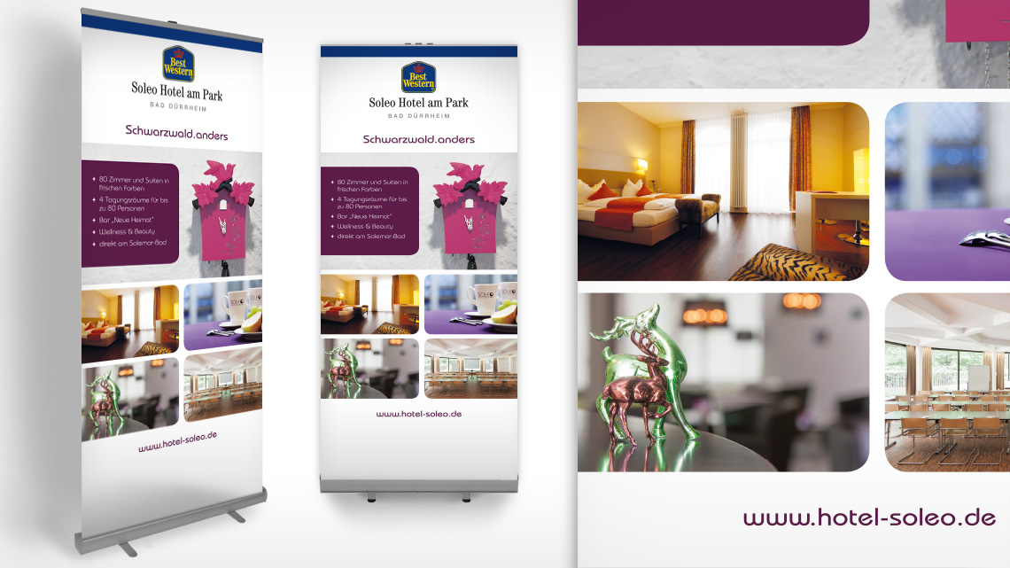 Ansicht eines Roll-Ups des Best Western Hotels Soleo