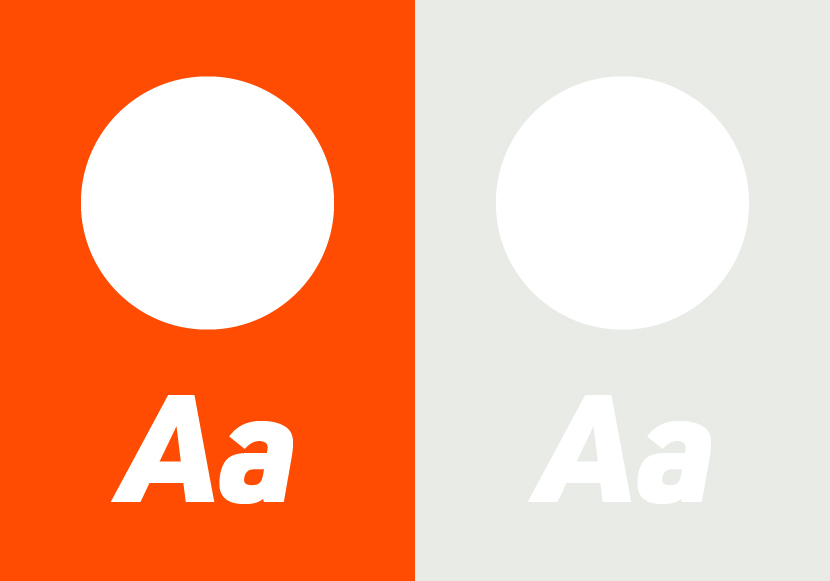 Visualisierung eines Farbkontrast