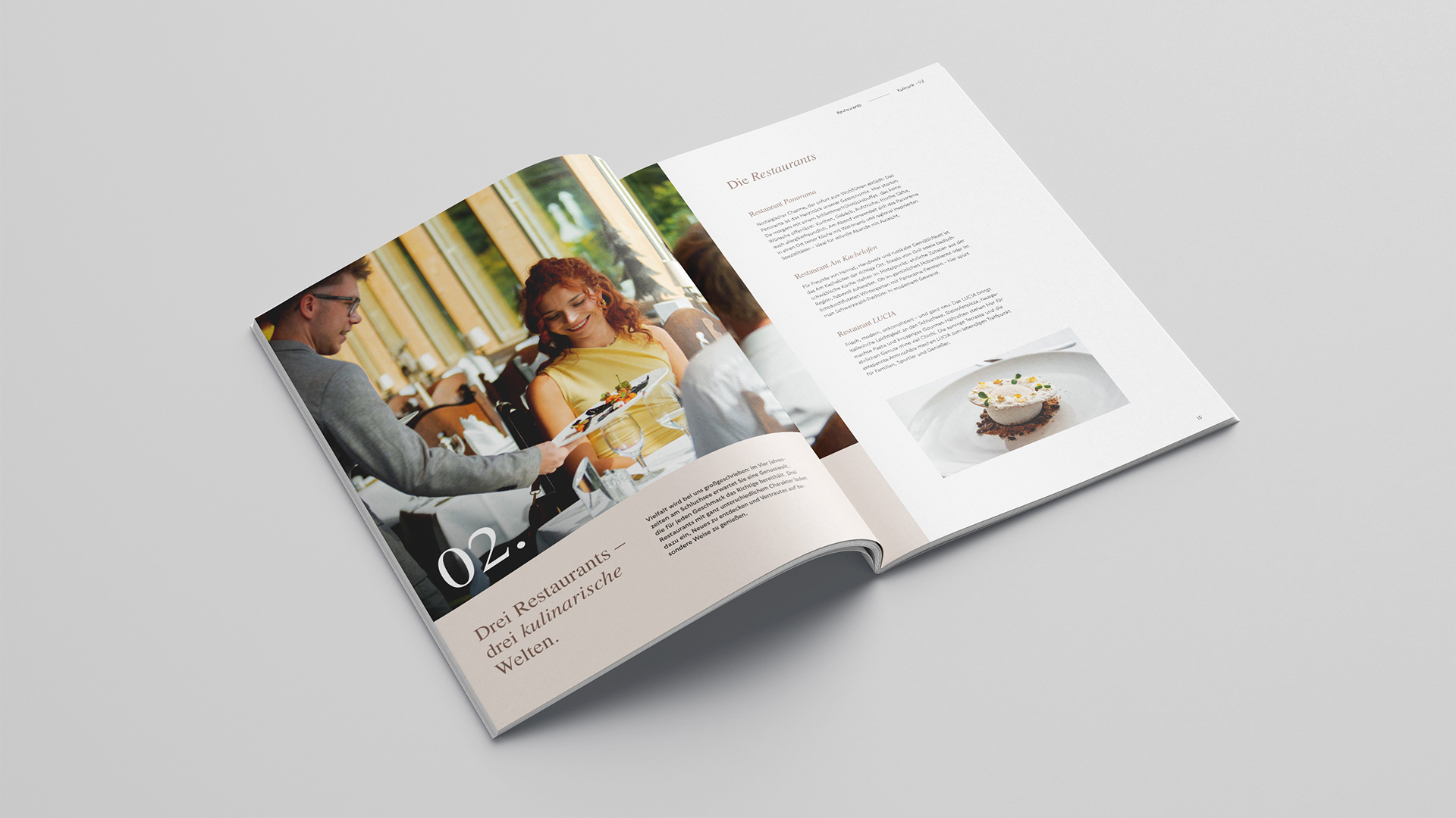 Abbildung des Kapitels Kulinarik der Imagebroschüre des Vier Jahreszeiten am Schluchsee